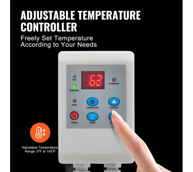 Metalinės statinės šildytuvas su termostatu3