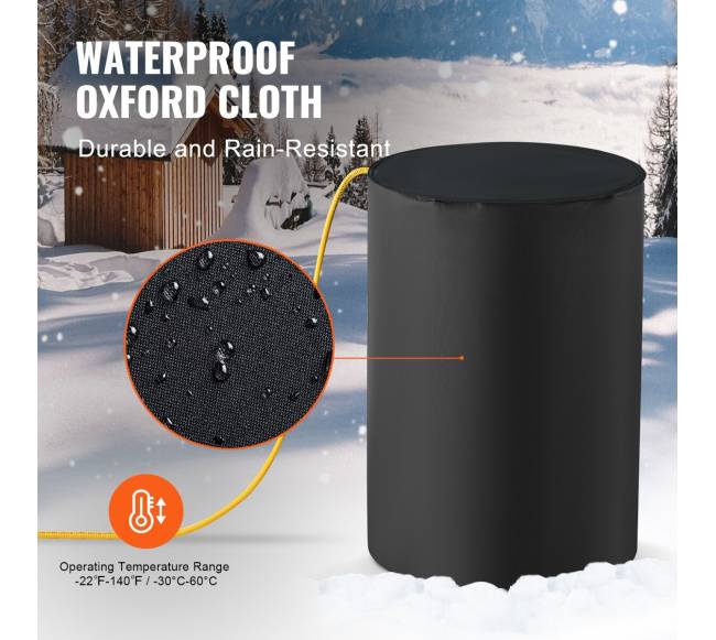 Metalinės statinės šildytuvas su termostatu4