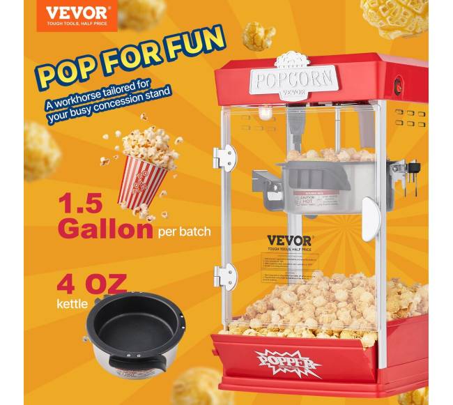 Stalinis spragėsių gaminimo aparatas 480W 113 g raudonas1