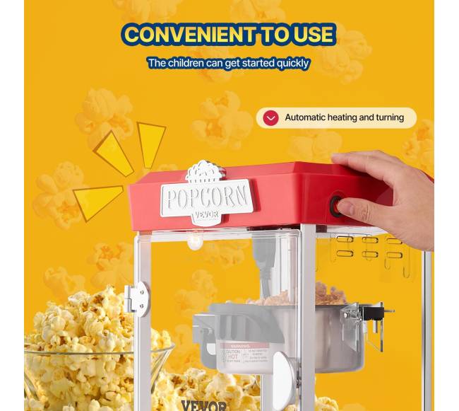 Stalinis spragėsių gaminimo aparatas 480W 113 g raudonas4