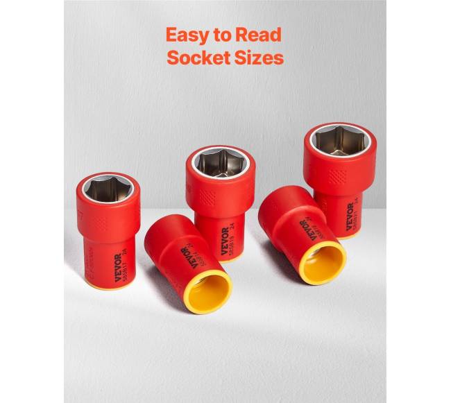 Izoliuotų galvučių rinkinys su T-formos rankena4