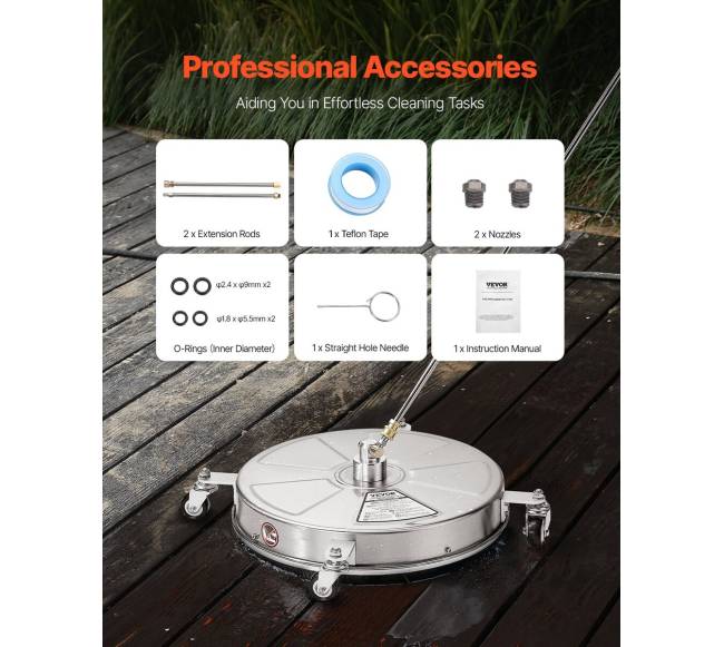 18 colių paviršių valymo antgalis aukšto slėgio plovėjui5