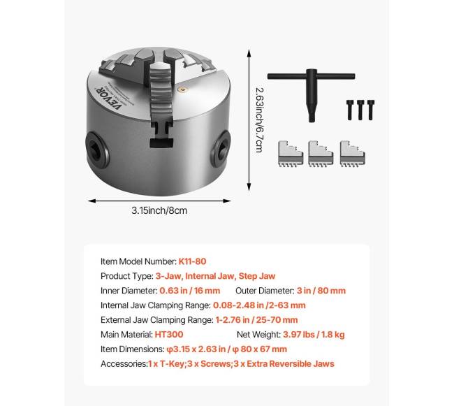 80 mm 3-žandikaulinis savaime centro sekraftas6