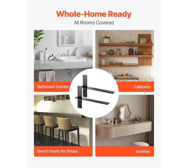 2 vnt. 45,7 cm plaukiojančios lentynų laikikliai4