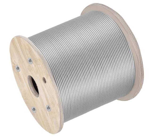 6.4 mm nerūdijančiojo plieno trosas 61 m 7x1910