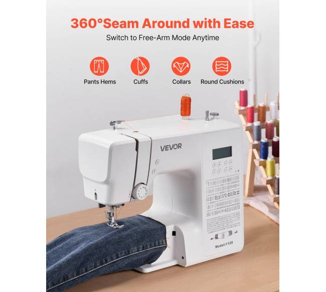 Kompiuterinė siuvimo mašina su 200 siūlių programų4