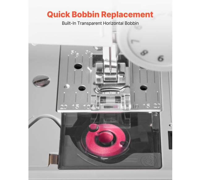 Kompiuterinė siuvimo mašina su 200 siūlių programų5