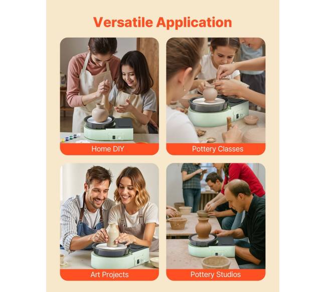 Elektrinis mini keramikos ratas vaikams ir suaugusiems4