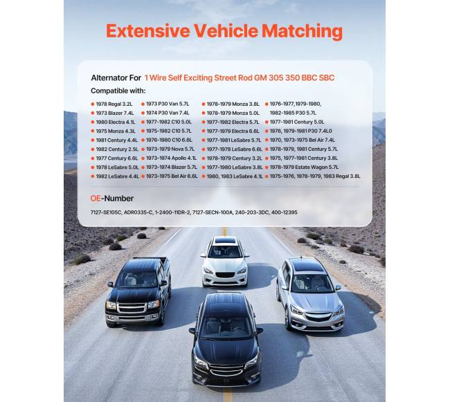 Automobilio alternatorius 1973-1974 Apollo, 1978-1979 Century1