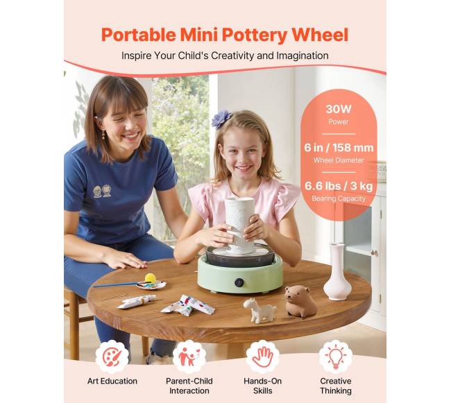 Elektrinė mini keramikos ratelis vaikams1