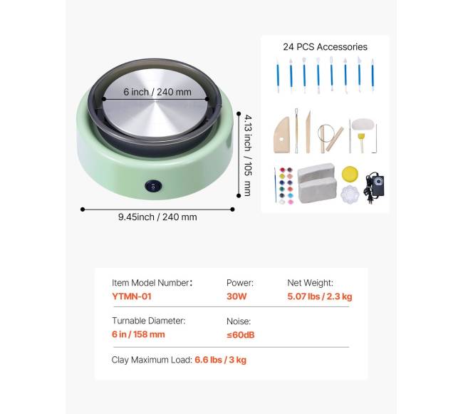 Elektrinė mini keramikos ratelis vaikams6