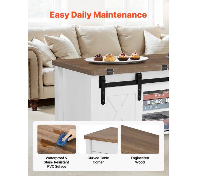 Kaimiško stiliaus kavos staliukas su pakeliamu stalviršiu5