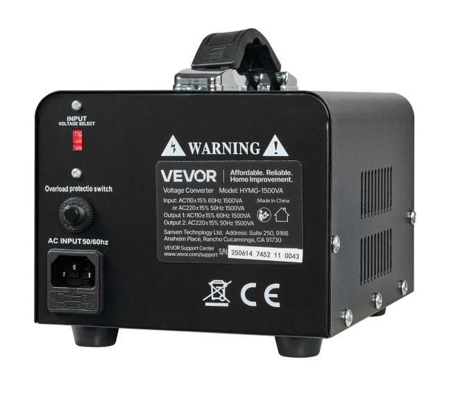 Įtampos keitiklis transformatorius 1500VA9