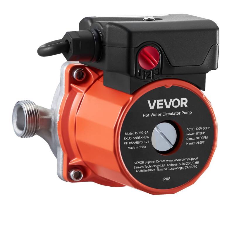 Karšto vandens recirkuliacinis siurblys, 38 Lmin, 3 greičių0