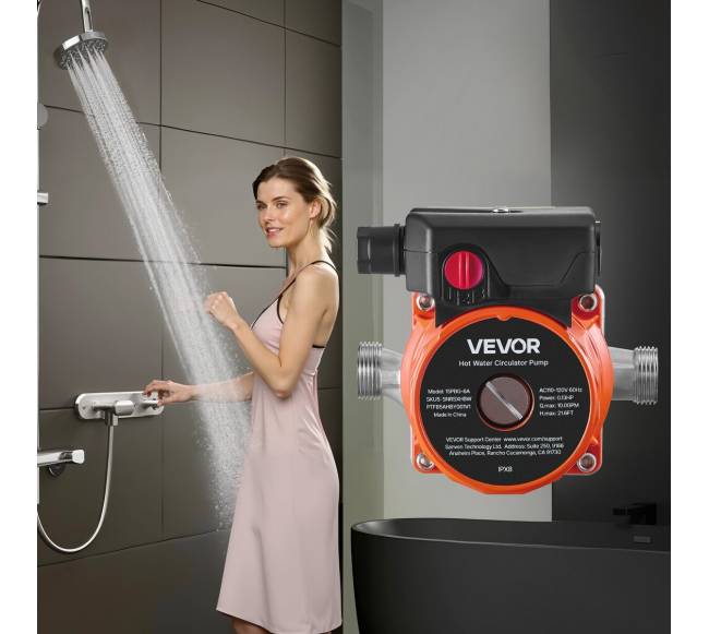 Karšto vandens recirkuliacinis siurblys, 38 Lmin, 3 greičių7