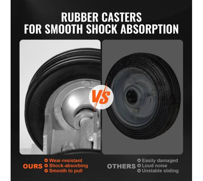 Stumdomų vartų rinkinys 6 colių slankiojantys ratukai2