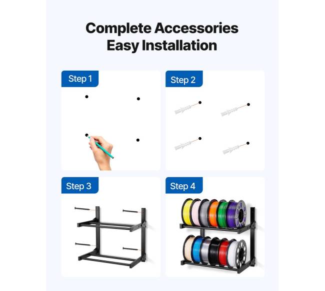 Sieninė 3D spausdintuvo ritinių lentyna4