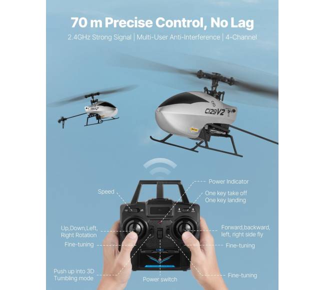 Nuotoliniu būdu valdomas RC sraigtasparnis pradedantiesiems5