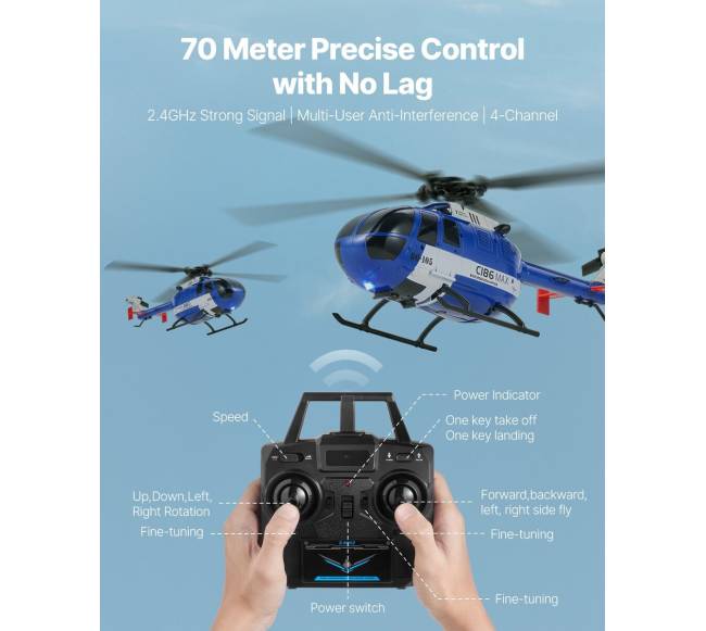 RC sraigtasparnis su nuotolinio valdymo pultu3