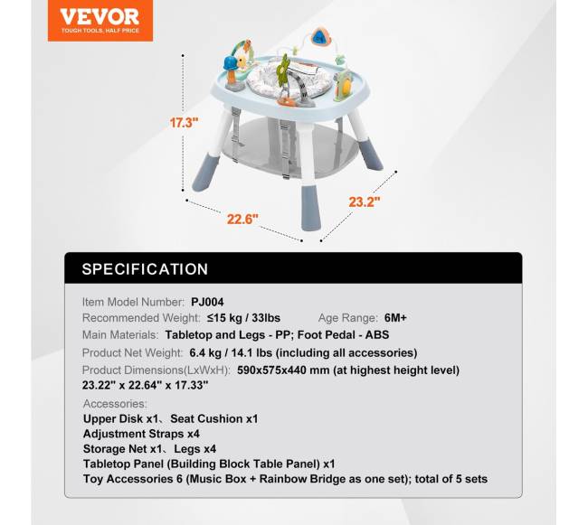 Vaikiškas žaidimų centras su muzikos žaislais6