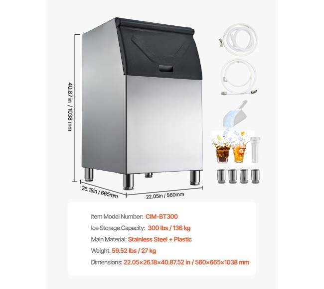 Komercinis ledo laikymo konteineris 136 kg6