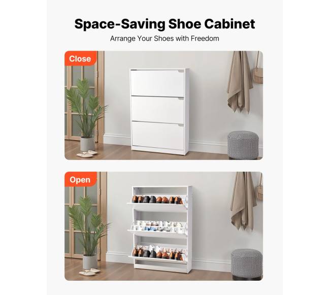 Batų spintelė su 3 atvartais ir apsauga3