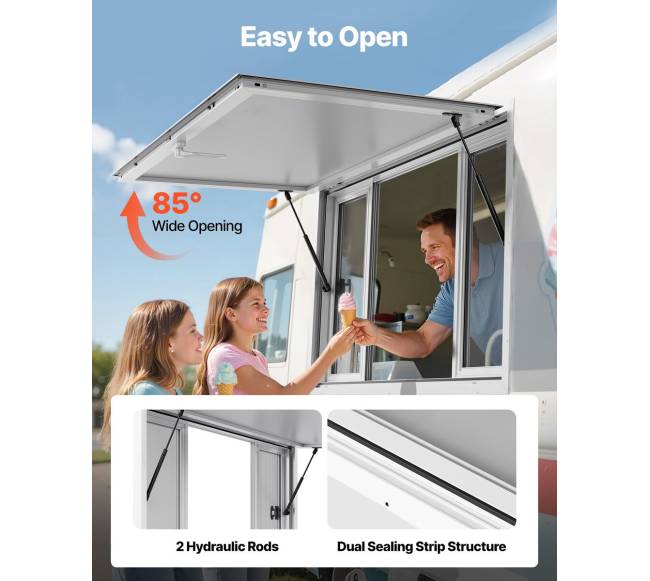 Langas maistovežei 135x84 cm3