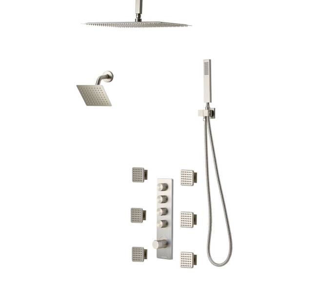 Termostatinis dušo komplektas su kūno purkštukais8