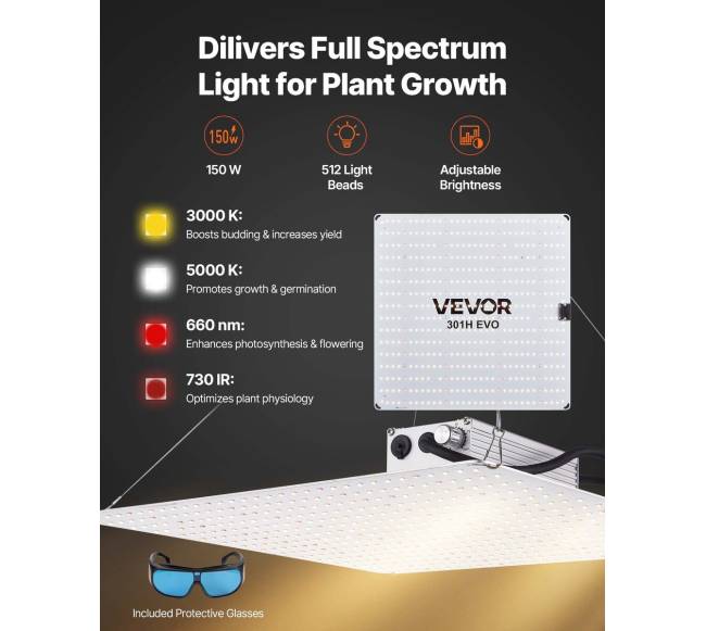 Vidinis augimo palapinės rinkinys su šviesa3