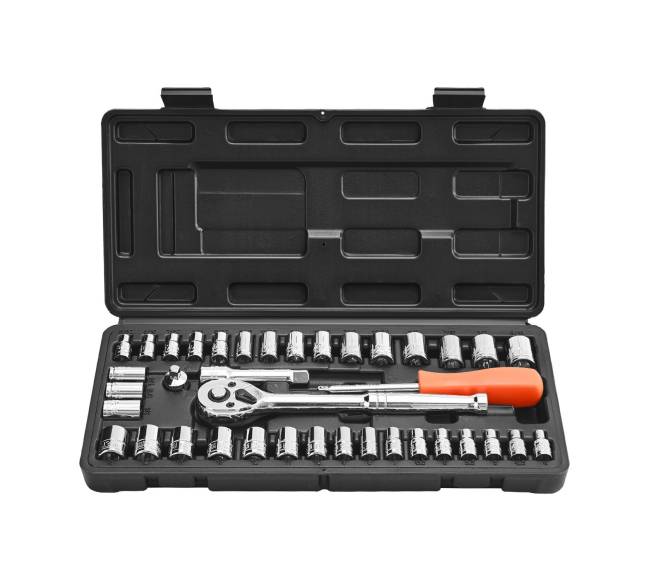 39 dalių galvučių ir terkšlės komplektas0