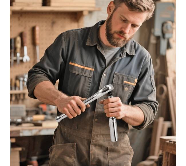 76 dalių galvučių ir terkšlės rinkinys automobilių remontui7