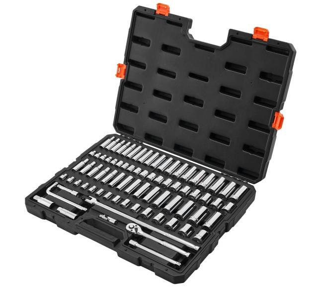 76 dalių galvučių ir terkšlės rinkinys automobilių remontui8