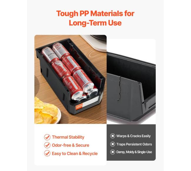 Plastikinės sandėliavimo dėžutės 37.7 x 21.5 x 18 cm2