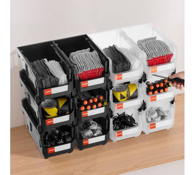 Plastikinės sandėliavimo dėžutės 37.7 x 21.5 x 18 cm7