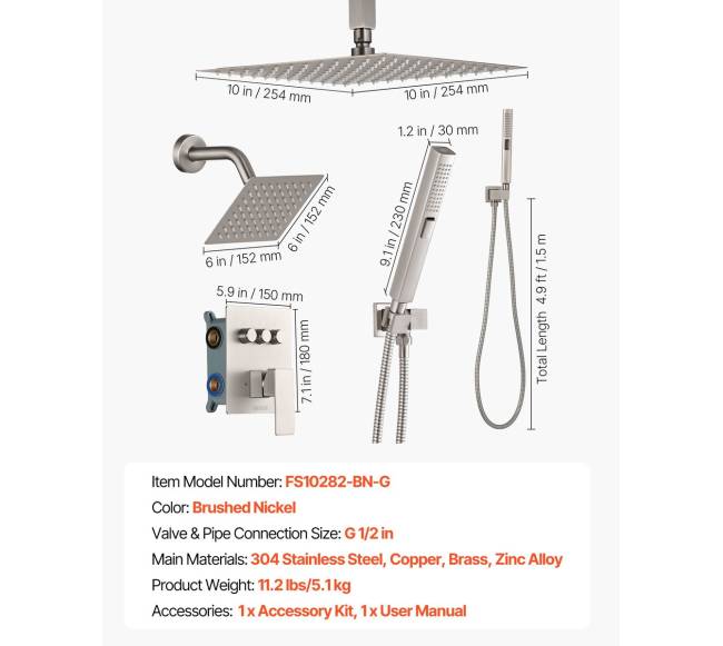 Dušo maišytuvo komplektas su rankiniu purkštuvu6