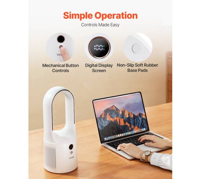 Bekratinis stalo ventiliatorius, 33 cm, 6 greičiai4