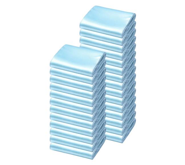 Satininės kėdės juostos mėlynos 100 vnt.0