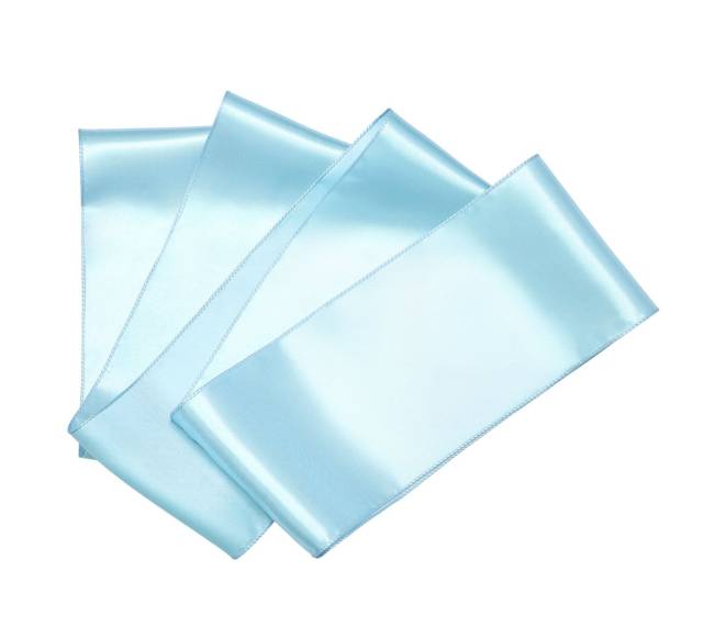 Satininės kėdės juostos mėlynos 100 vnt.9