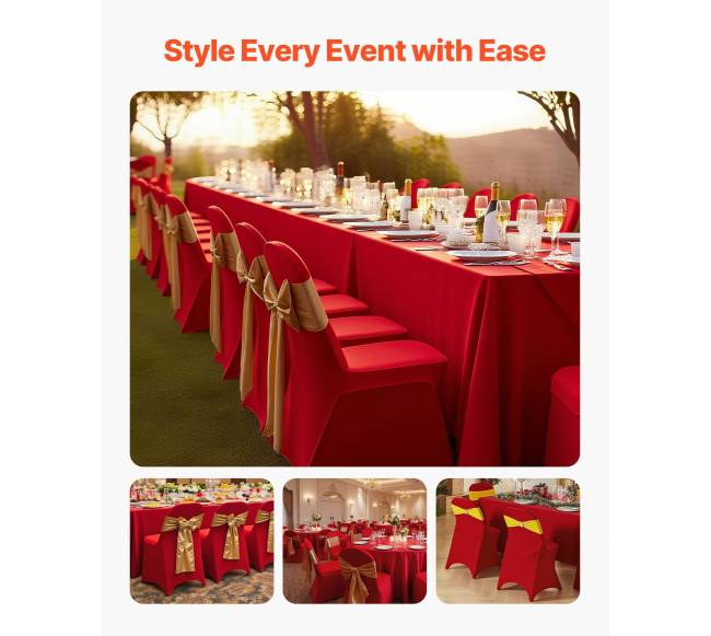 50 raudonos kėdžių užvalkalai, elastiniai1