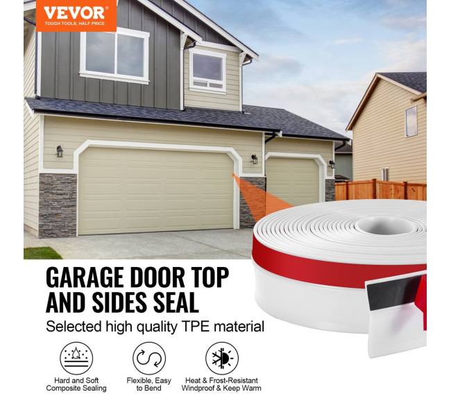 Garažo durų viršutinės ir šoninės sandarinimo juostos 10.36 m1