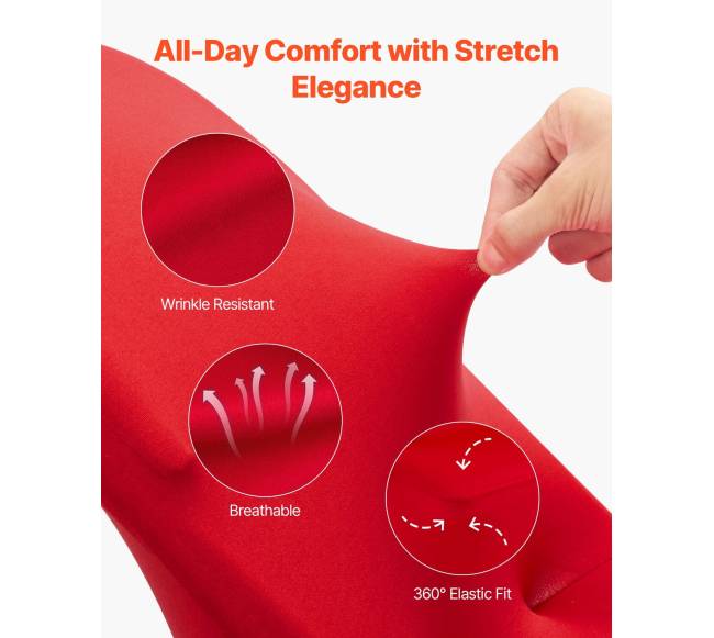 50 raudonos kėdžių užvalkalai, elastiniai2