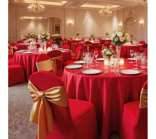 50 raudonos kėdžių užvalkalai, elastiniai7