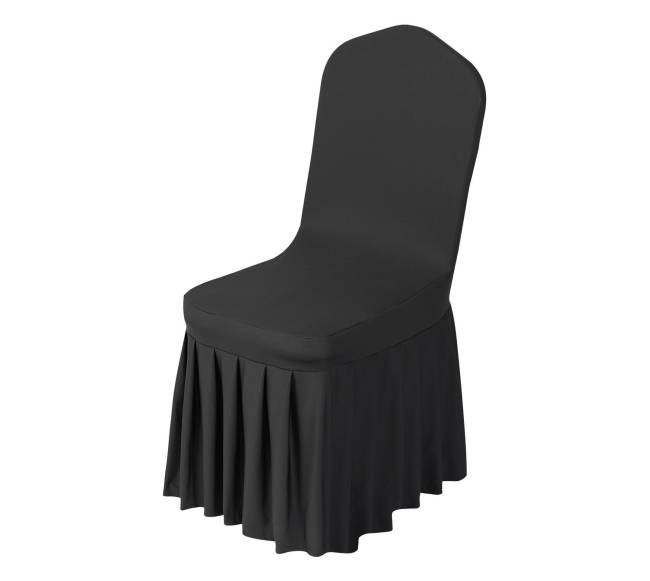 30 juodų kėdžių užvalkalų komplektas0