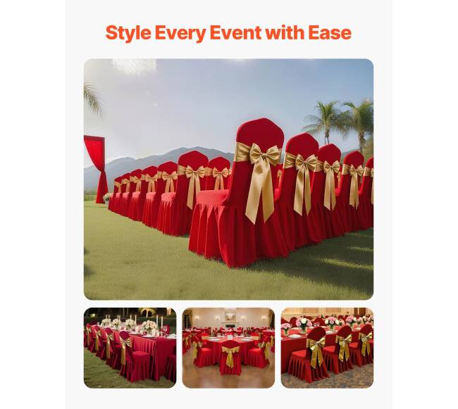 Raudonos kėdžių užvalkalai, 30 vnt.1