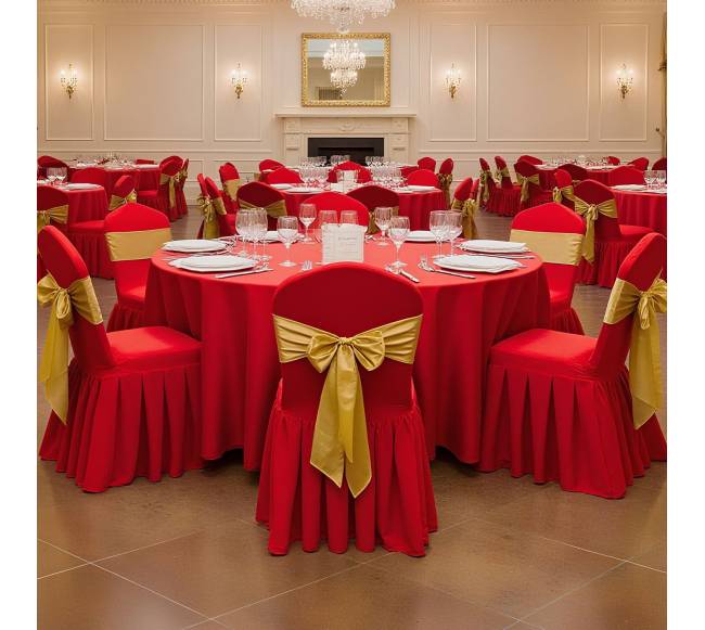 Raudonos kėdžių užvalkalai, 30 vnt.7