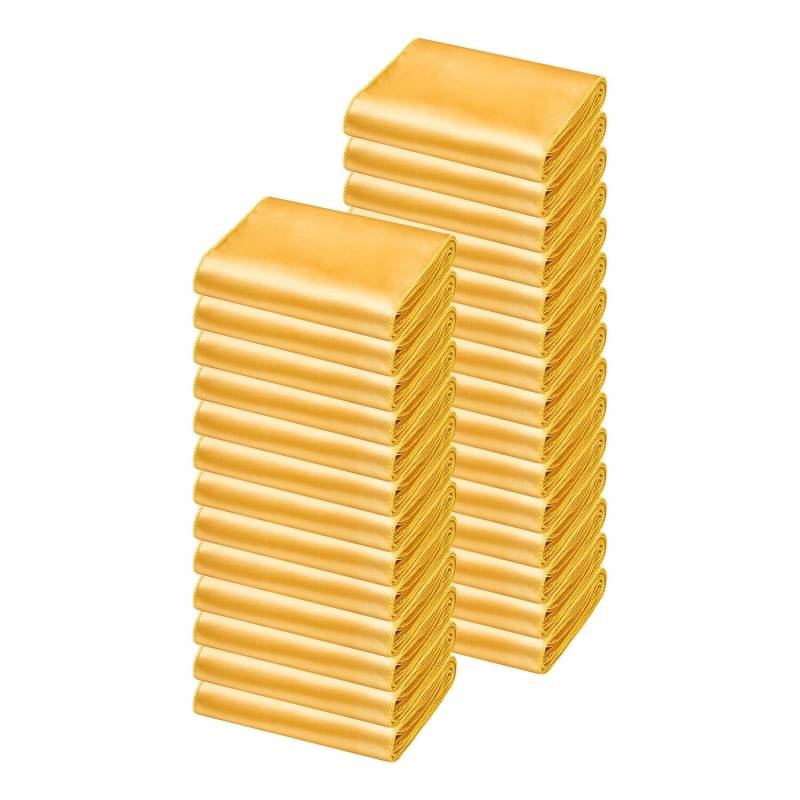 Auksinės satino kėdžių kaspinas 100 vnt0