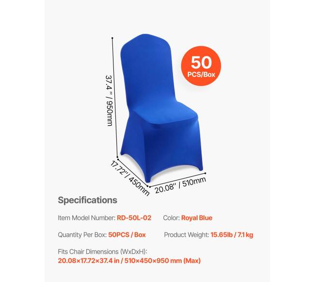 50 vienetų mėlynos kėdės užvalkalai6