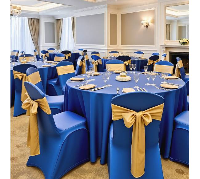 50 vienetų mėlynos kėdės užvalkalai7