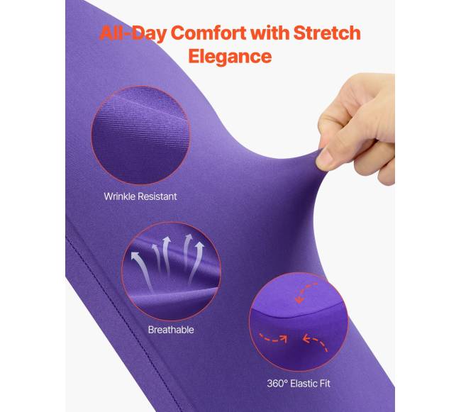 Purpurinės kėdžių užvalkalai 50 vnt2