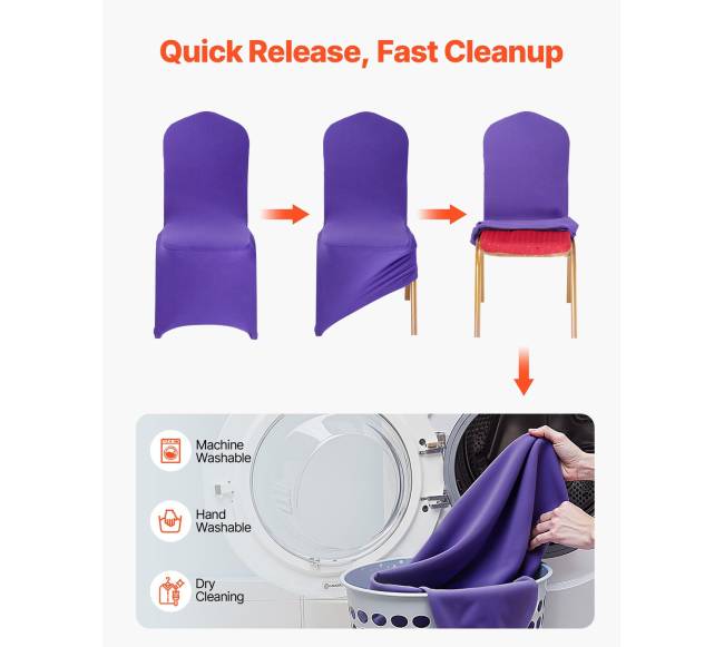 Purpurinės kėdžių užvalkalai 50 vnt4